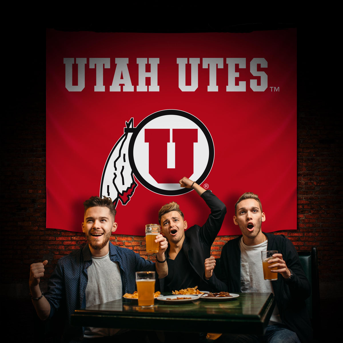 Utah Utes Hanging wall tapestry Lifestyle image