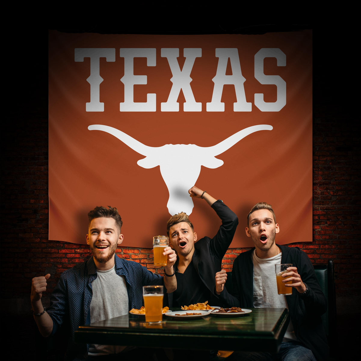 Texas Longhorns Hanging wall tapestry Lifestyle image