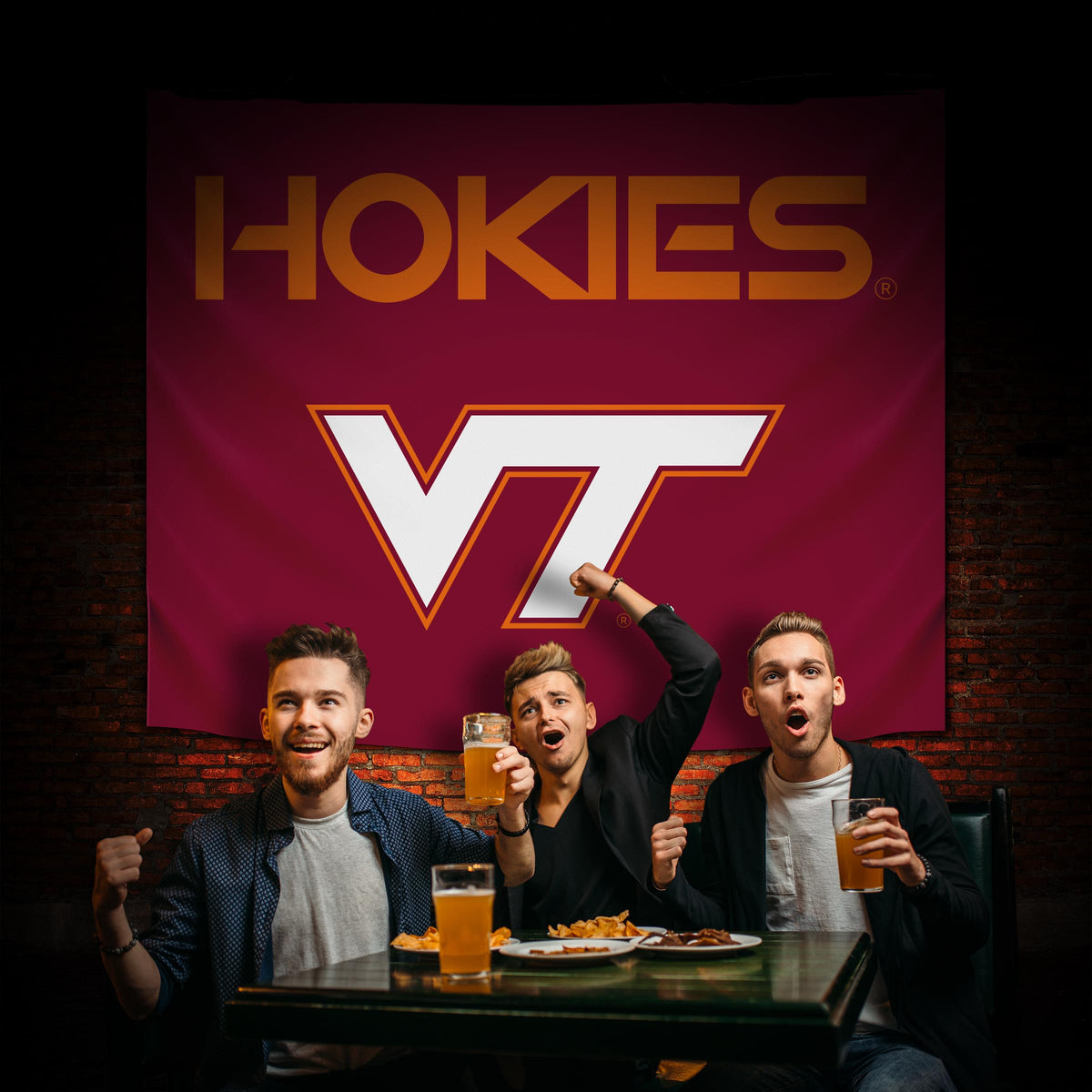 Virginia Tech Hokies Hanging wall tapestry Lifestyle image