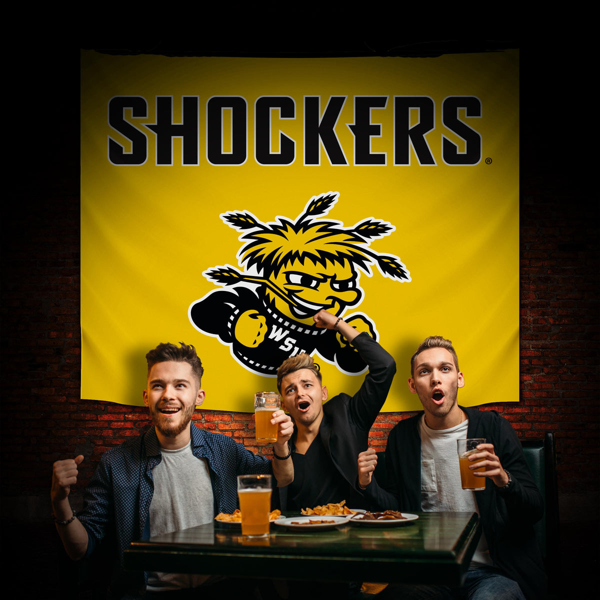 Wichita State Shockers Hanging wall tapestry Lifestyle image