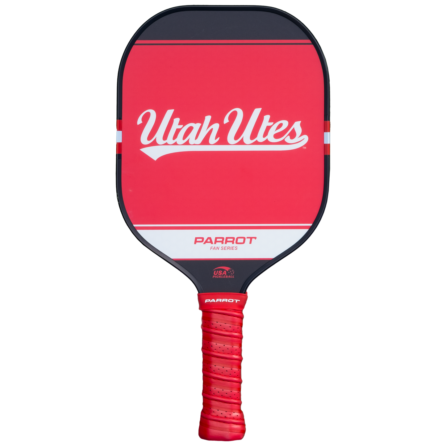 Utah Utes Sport Plus pickleball paddle back view