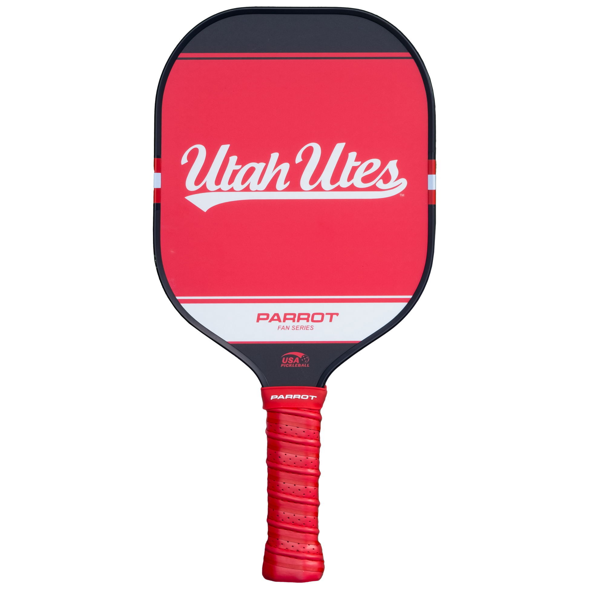 Utah Utes Sport Plus pickleball paddle back view