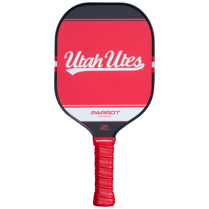 Utah Utes Sport Plus pickleball paddle back view
