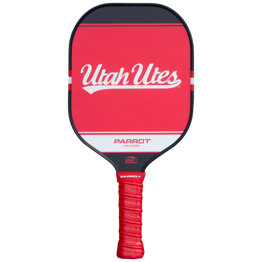 Utah Utes Sport Plus pickleball paddle back view