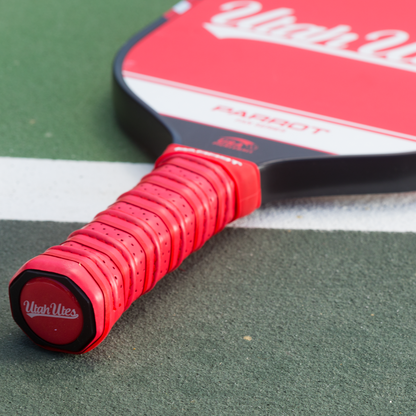 Utah Utes Sport Plus pickleball paddle on the court