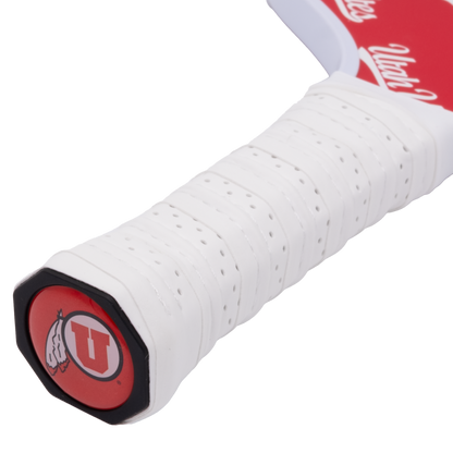 Utah Utes pickleball paddle handle logo