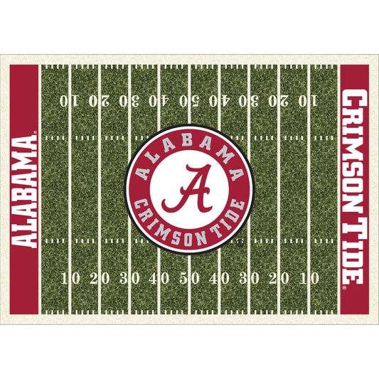 Alabama Crimson Tide home field style area rug