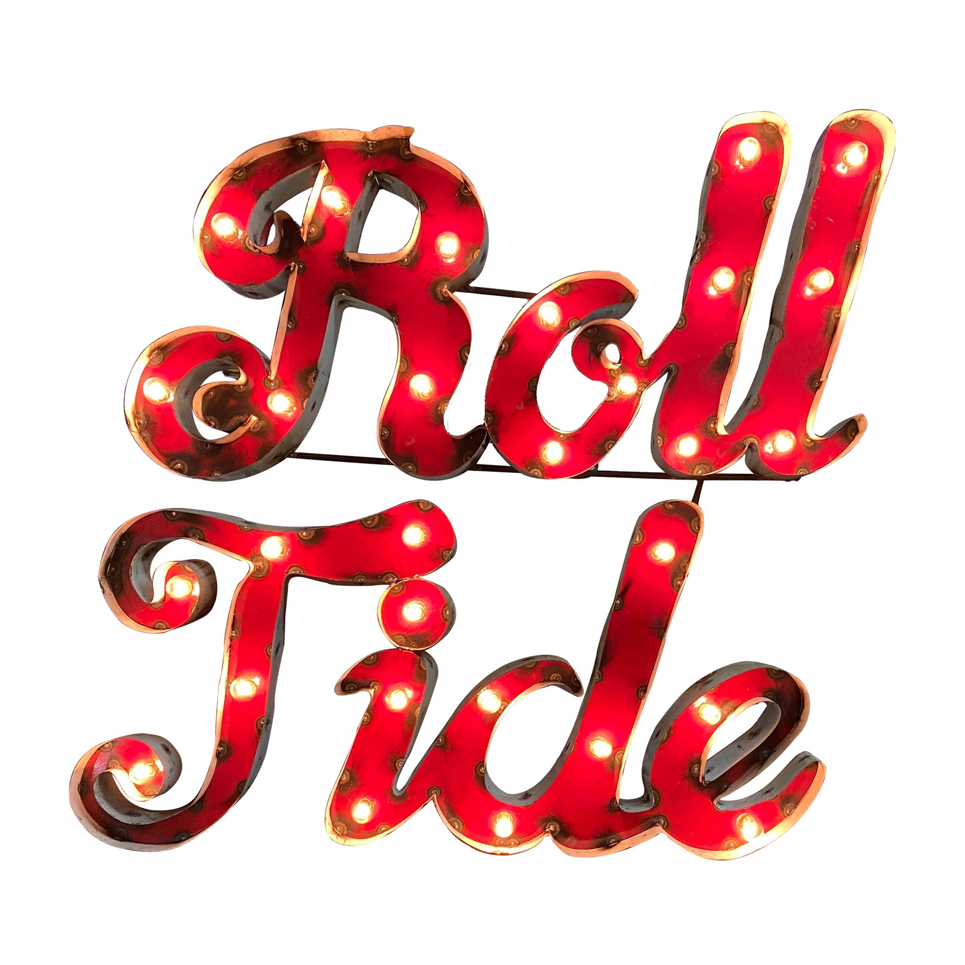 Alabama Crimson Tide lighted metal sign