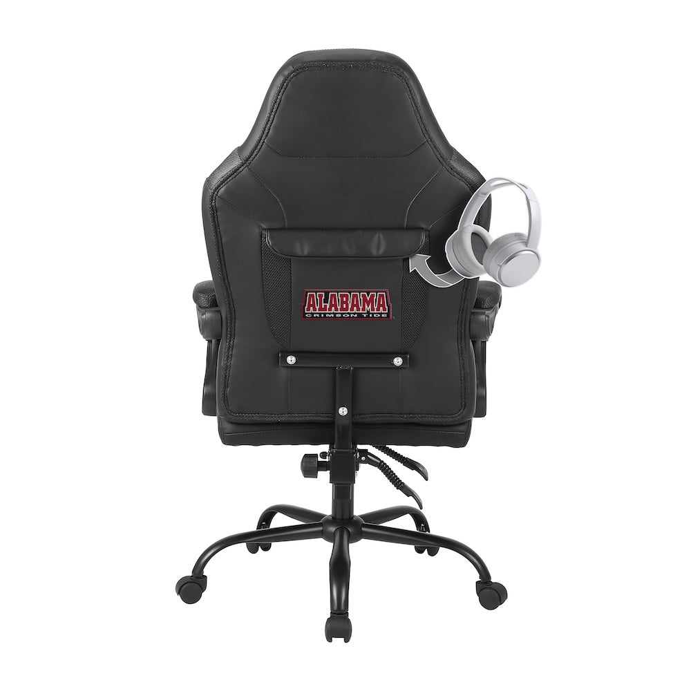 Alabama Crimson Tide Office Gamer Chair Back