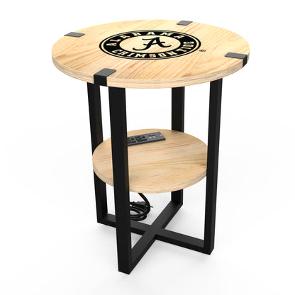 Alabama Crimson Tide Round Side Table