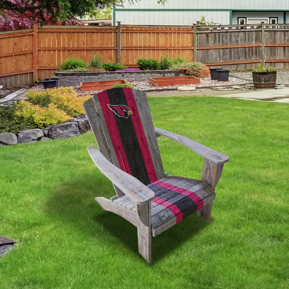 Arizona Cardinals Outdoor Painted Adirondack Chair