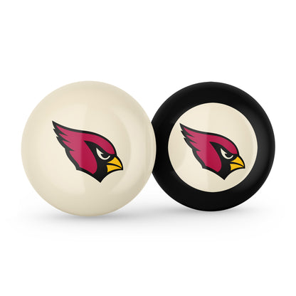 Arizona Cardinals cue ball and 8 ball