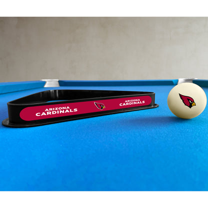 Arizona Cardinals triangle rack and cue ball set