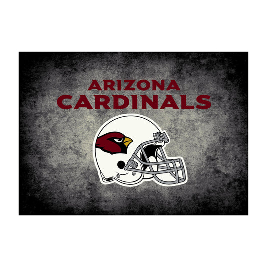 Arizona Cardinals distressed style area rug