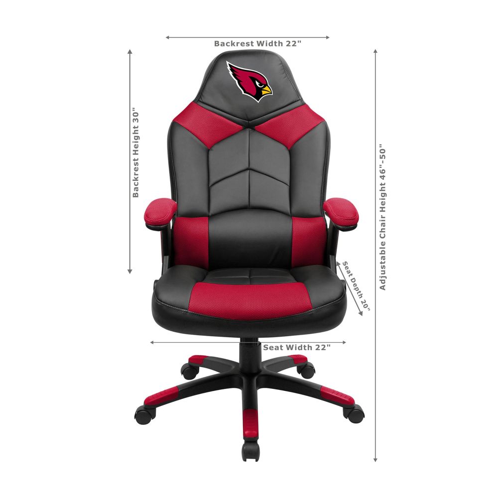 Arizona Cardinals Office Gamer Chair Dimensions