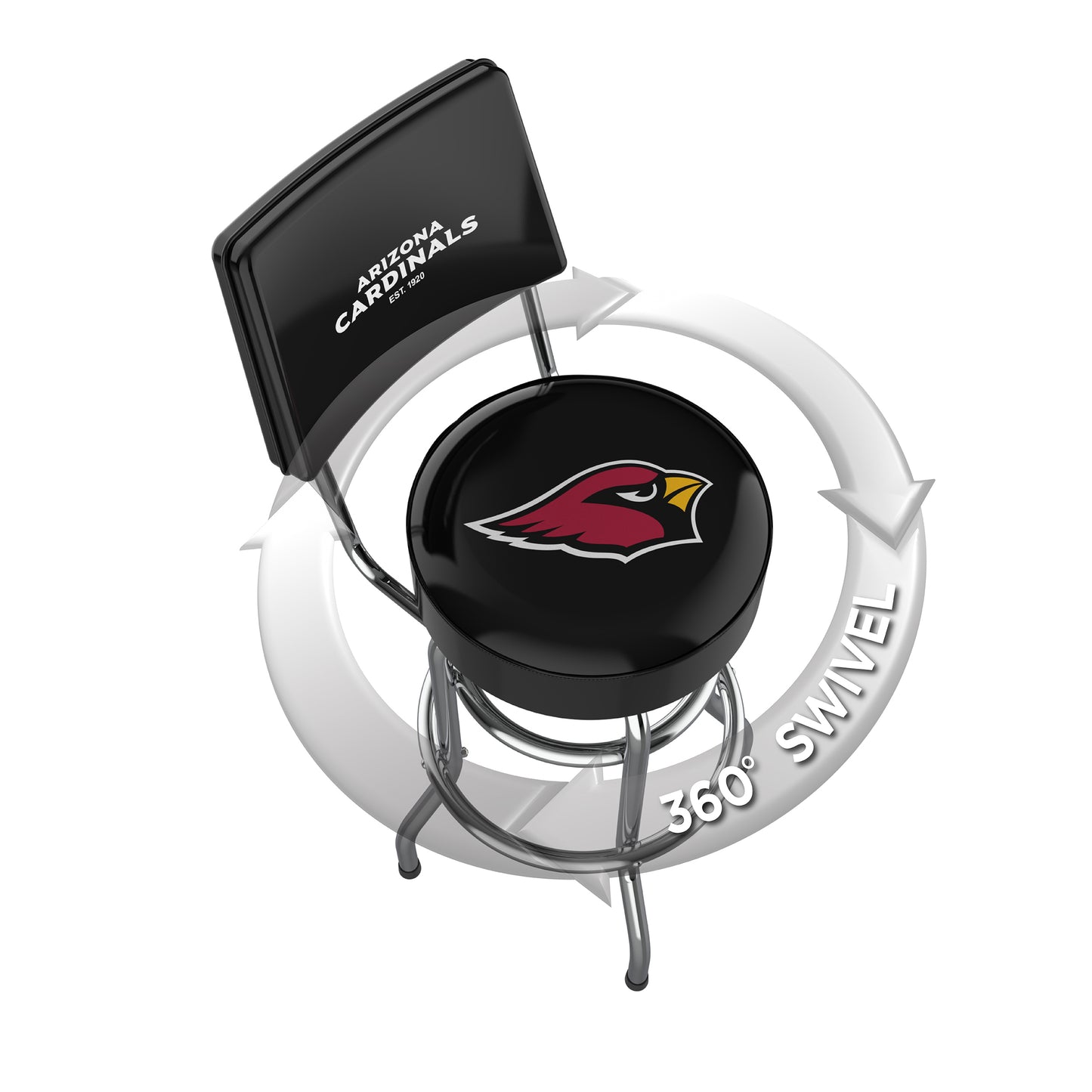 Arizona Cardinals Swivel Barstool