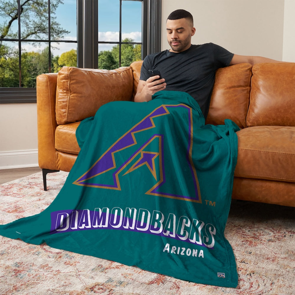 Arizona Diamondbacks CC throwback silk touch blanket