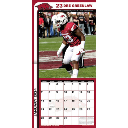 Arkansas Razorbacks Team Photos Wall Calendar Inside