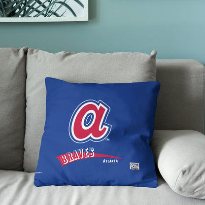 Atlanta Braves old school logo pillow