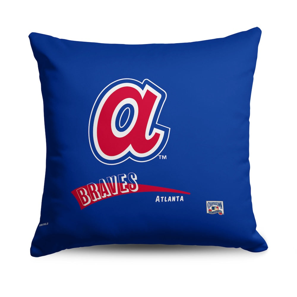 Atlanta Braves CC Throwback pillow