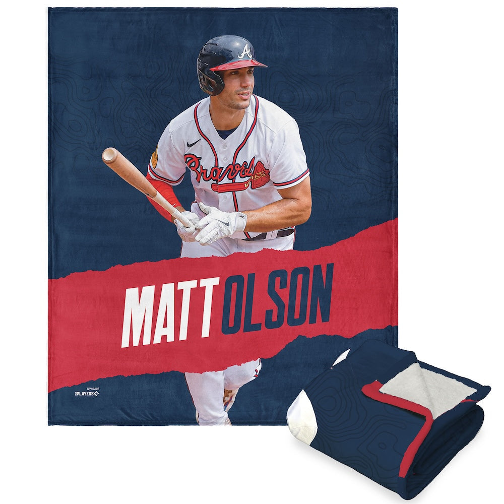 Atlanta Braves Matt Olson Sherpa Blanket