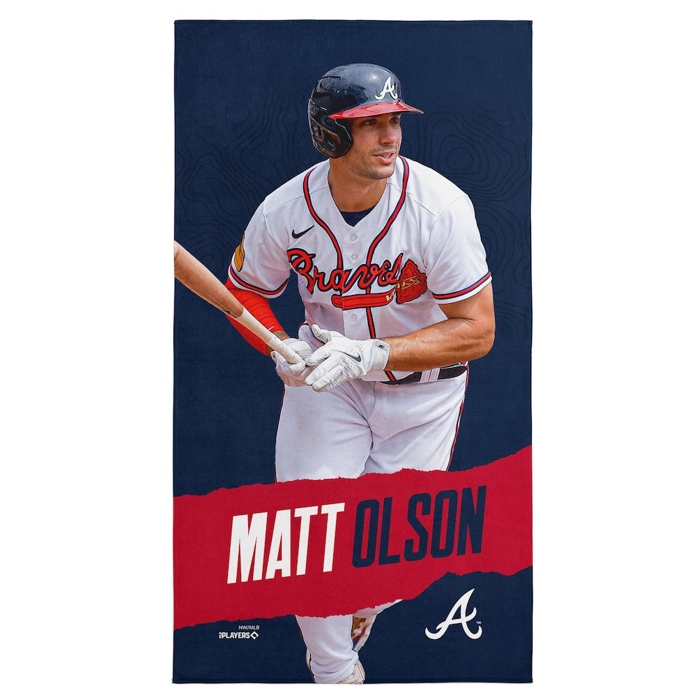 Atlanta Braves Matt Olson beach towel