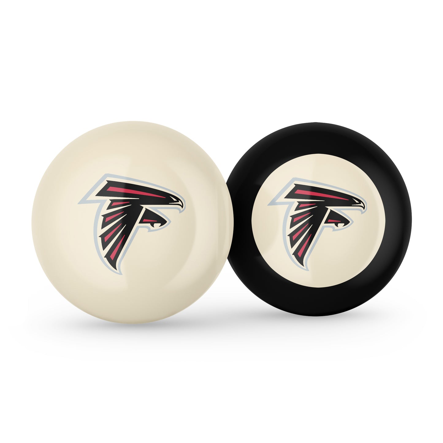 Atlanta Falcons cue ball and 8 ball