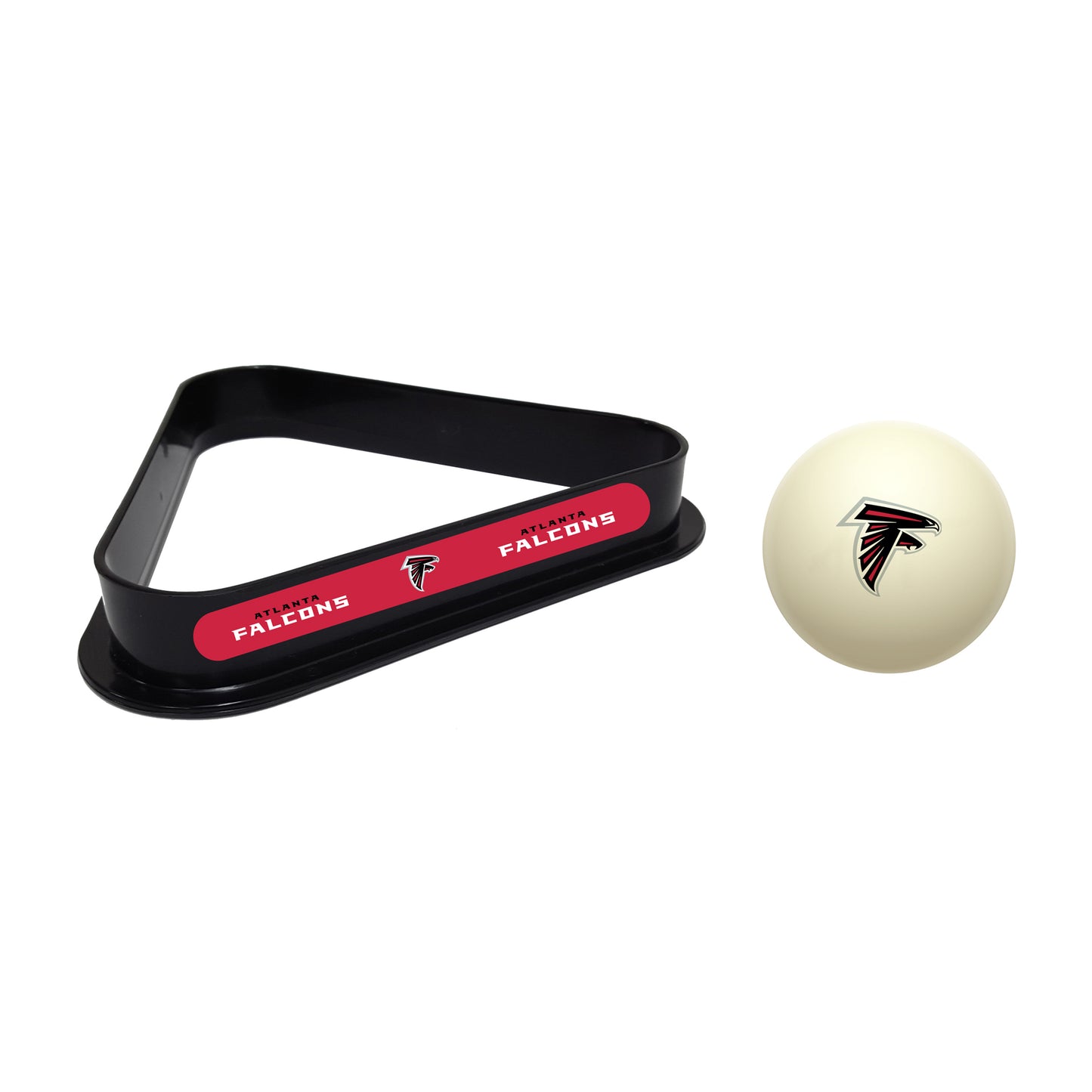 Atlanta Falcons cue ball and triangle