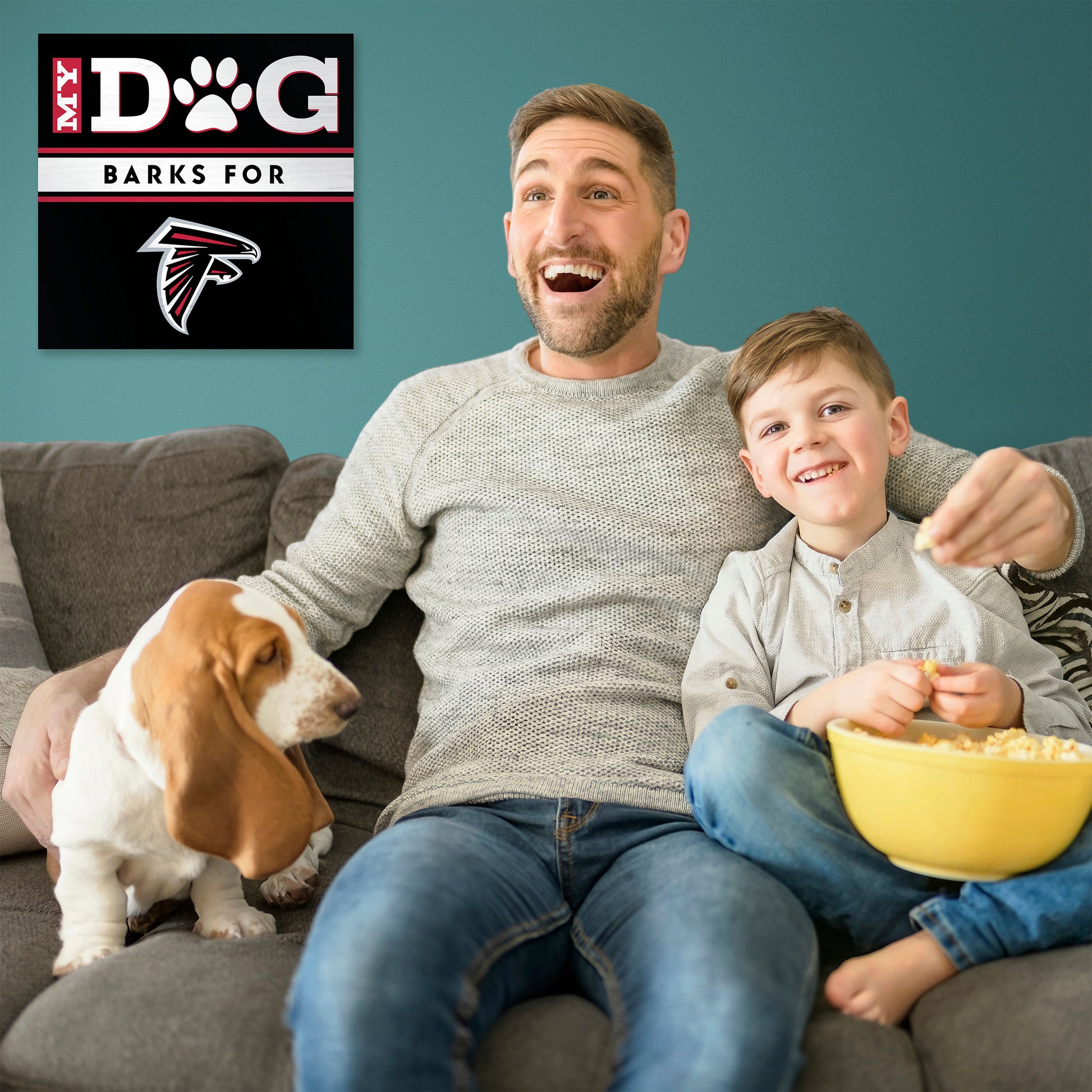 Atlanta Falcons my dog art sign