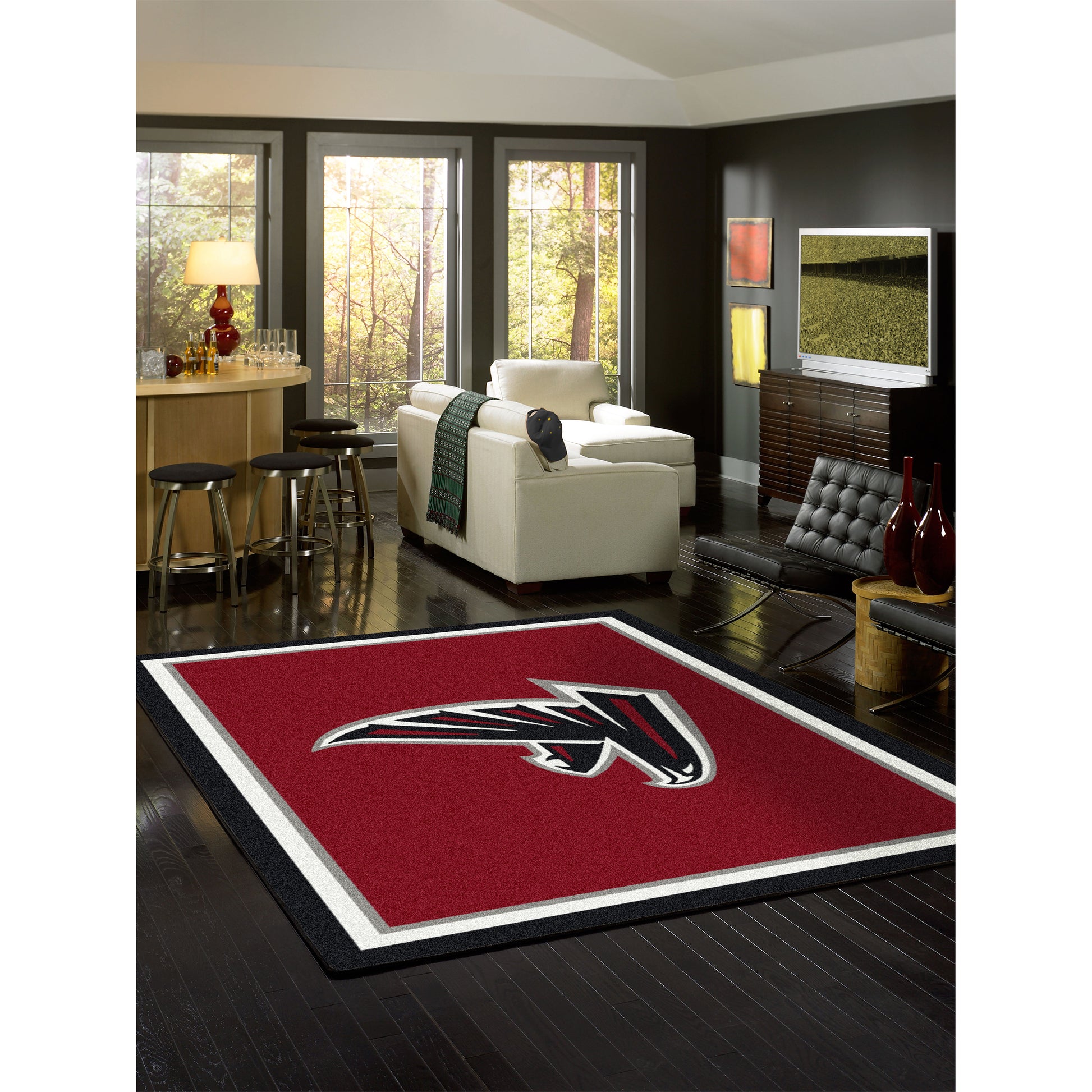 Atlanta Falcons spirit style area rug life