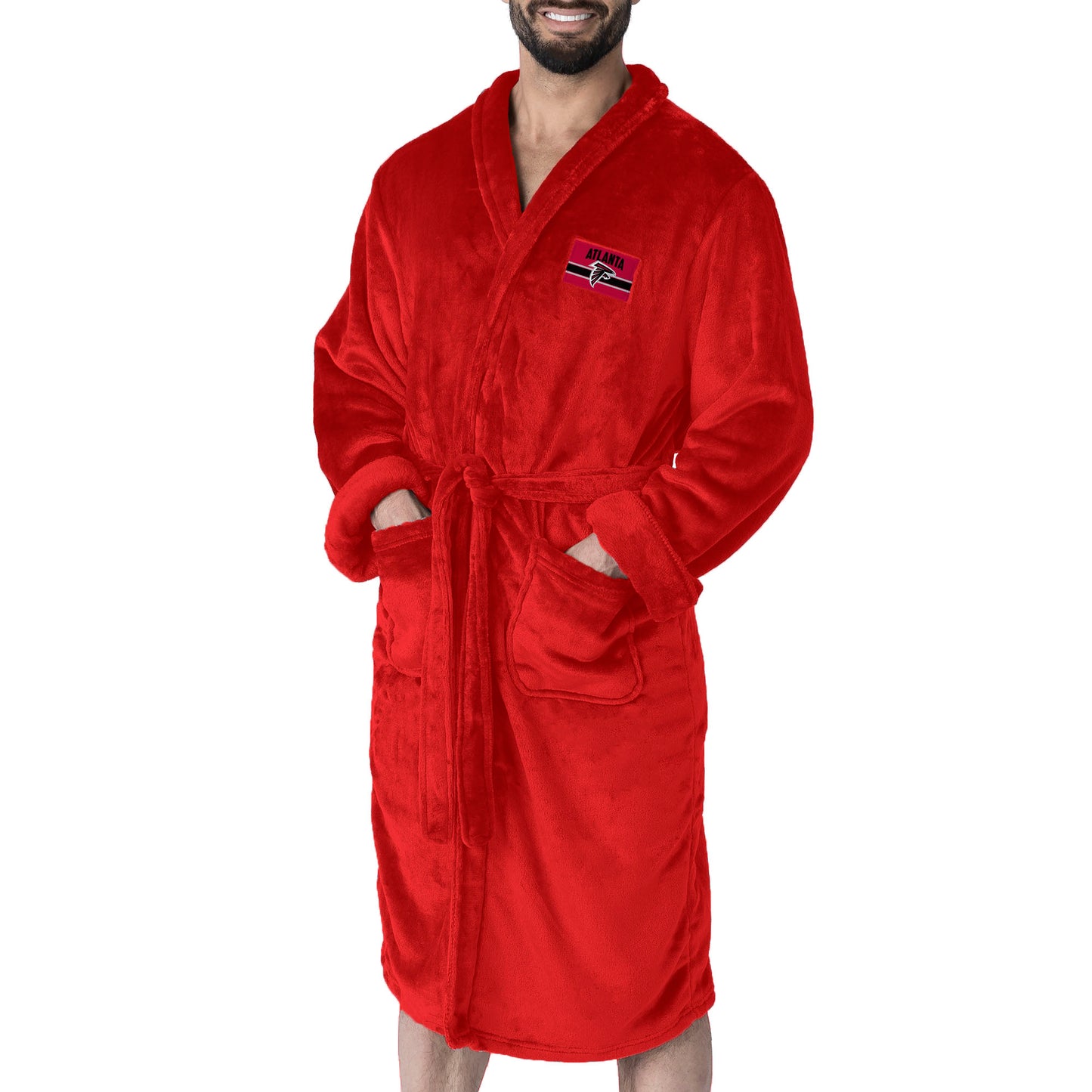 Atlanta Falcons silk touch team color bathrobe