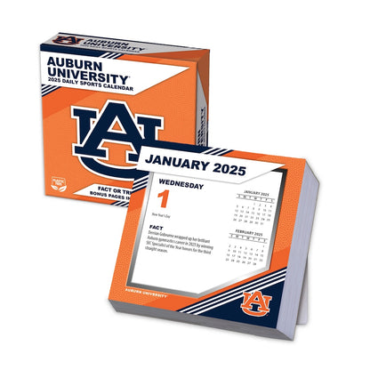 Auburn Tigers 2025 Fact-A-Day Box Desk Calendar