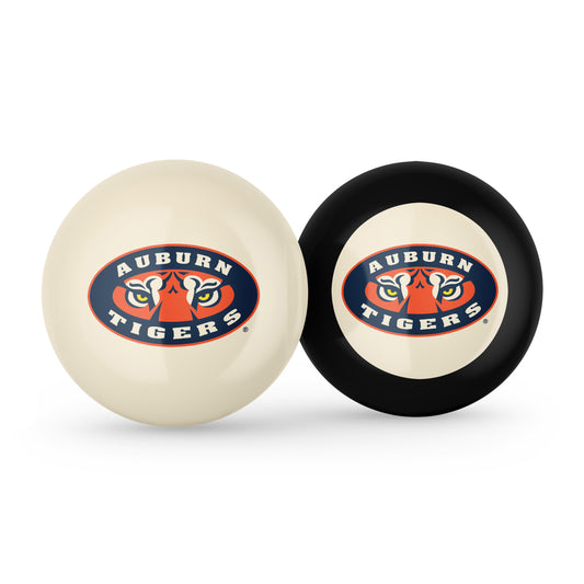 Auburn Tigers cue ball and 8 ball