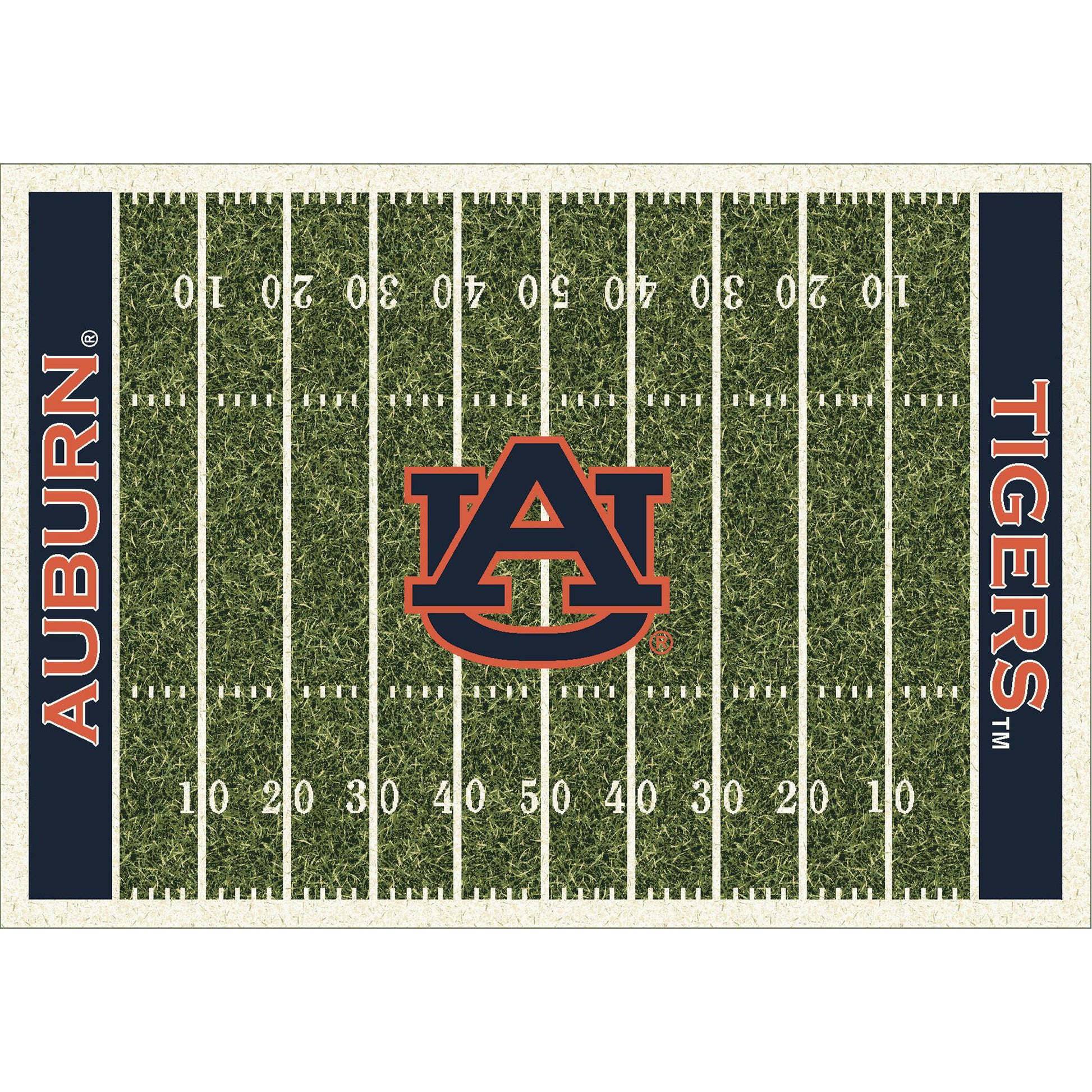 Auburn Tigers home field style area rug