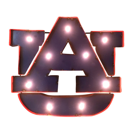 Auburn Tigers logo lighted metal sign