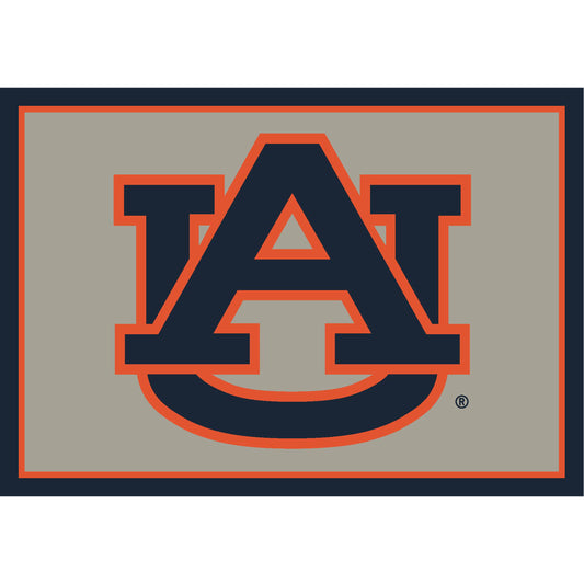 Auburn Tigers distressed style area rug