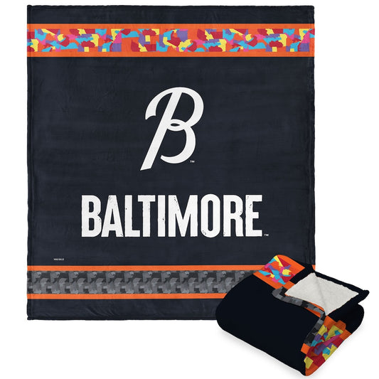 Baltimore Orioles CITY CONNECT Sherpa Blanket