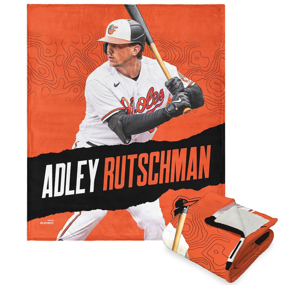 Baltimore Orioles Adley Rutschman Sherpa Blanket