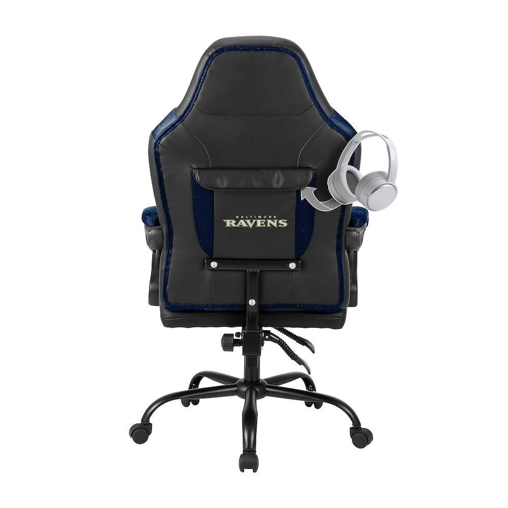 Baltimore Ravens Office Gamer Chair Back