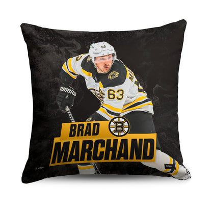 Boston Bruins Brad Marchand throw pillow