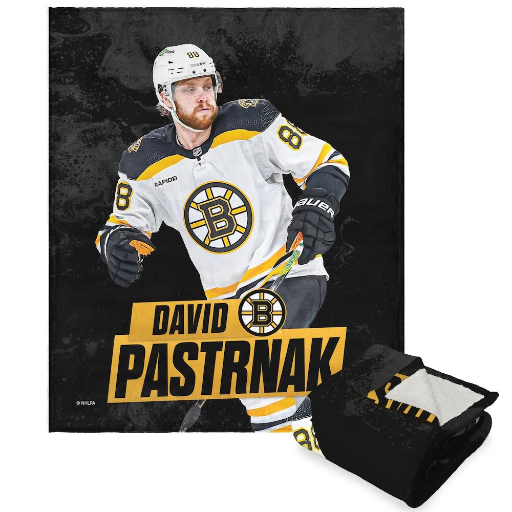 Boston Bruins David Pastrnak Sherpa Blanket