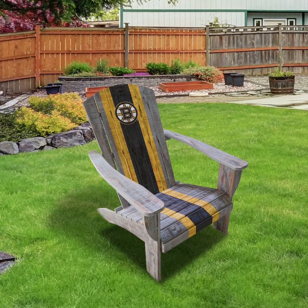 Boston Bruins Outdoor Painted Adirondack Chair