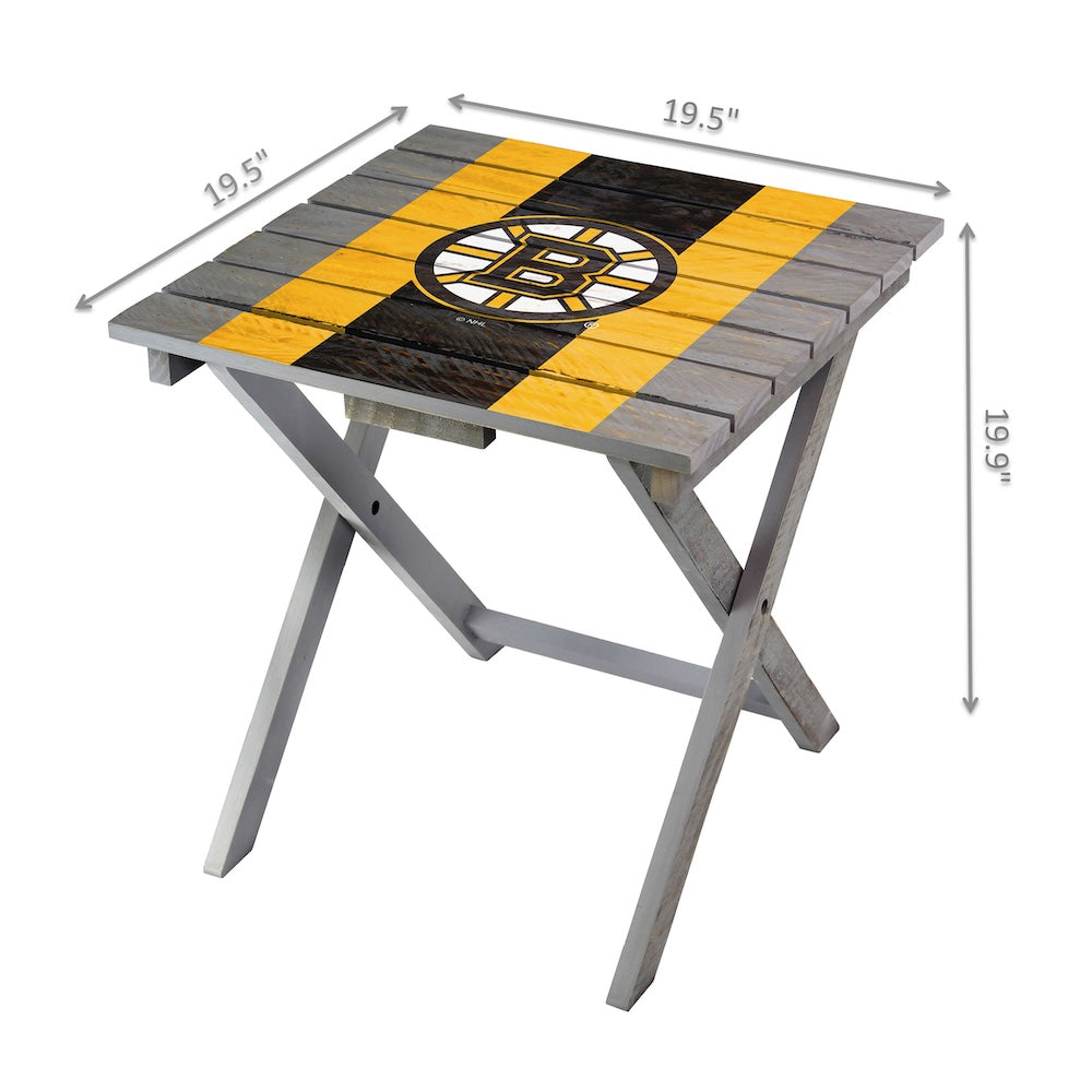 Boston Bruins Adirondack Table Dimensions