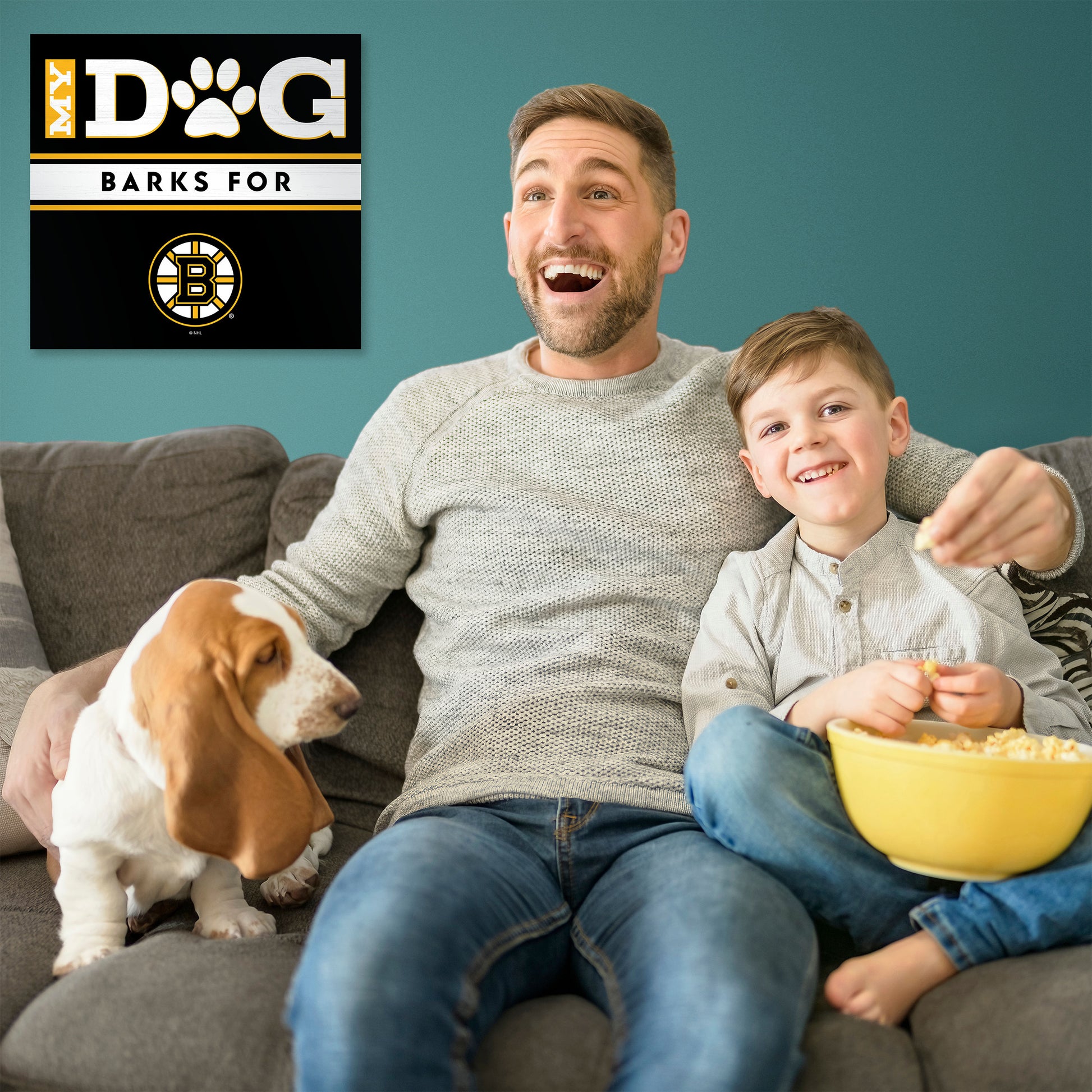 Boston Bruins my dog art sign