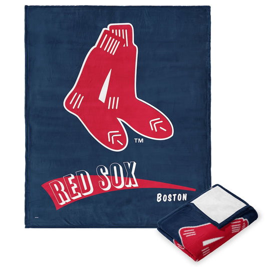 Boston Red Sox throwback silk touch blanket