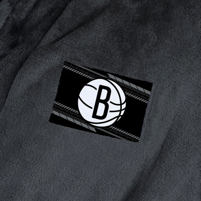 Brooklyn Nets team color bathrobe patch