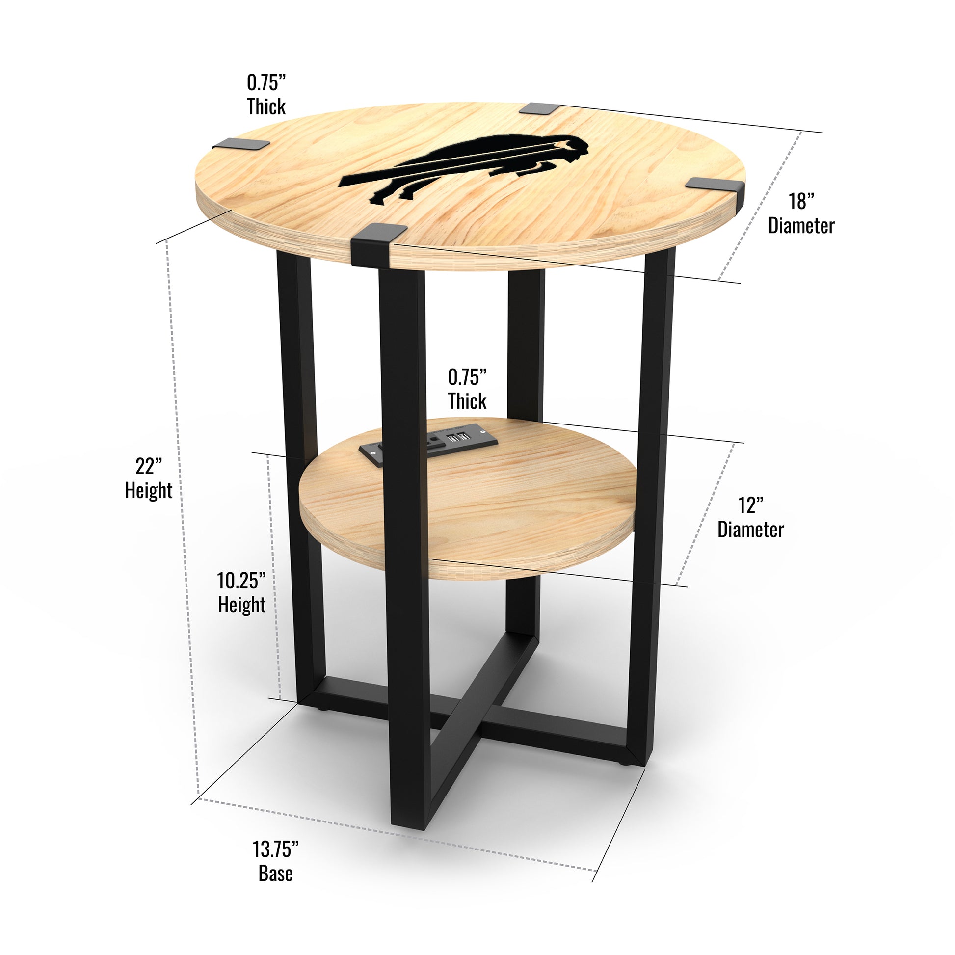 Buffalo Bills Table Dimensions