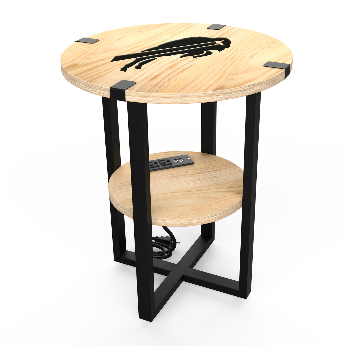 Buffalo Bills Round Side Table