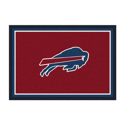 Buffalo Bills distressed style area rug