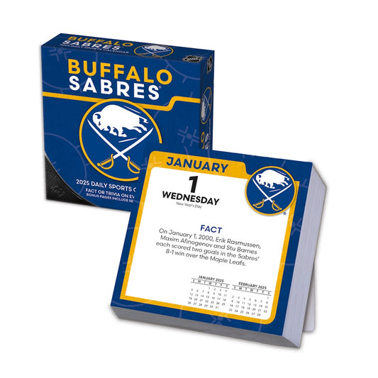 Buffalo Sabres 2025 Fact-A-Day Box Desk Calendar